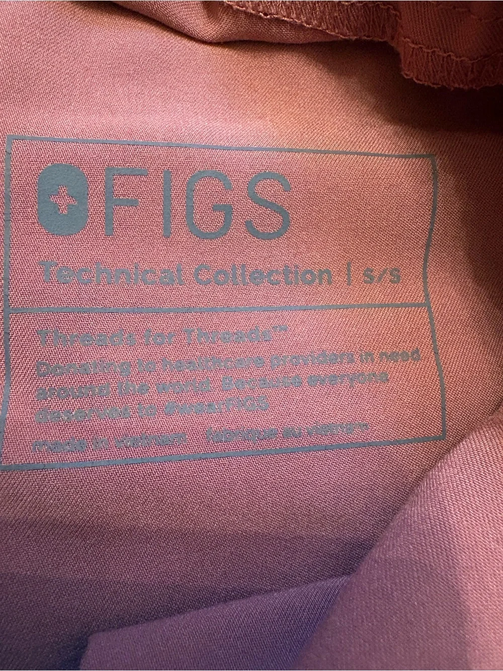 Figs Men’s Tansen Jogger Scrub Pants in Mauve Size Small Short